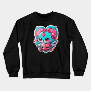 Cute Valentine's Bear - Hug Dealer Crewneck Sweatshirt